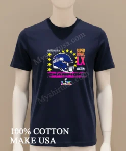 Seattle Seahawks Super Bowl Lx Champions Helmet funny america t-shirts