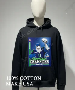 Seattle Seahawks Super Bowl Lx Champions Mascot Trophy Football Victory funny america t-shirts