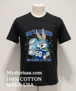 Seattle Seahawks Super Bowl Lx Victory Bugs Bunny Cartoon Style Shirt