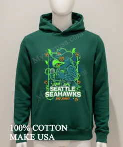 Seattle Seahawks X Bad Bunny Heart Mascot Streetwear Fashion Shirt