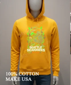 Seattle Seahawks X Bad Bunny Heart Mascot Streetwear Fashion Shirt