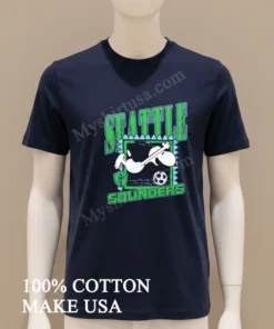 Seattle Sounders Snoopy Soccer Diving Header Pitch funny america t-shirts