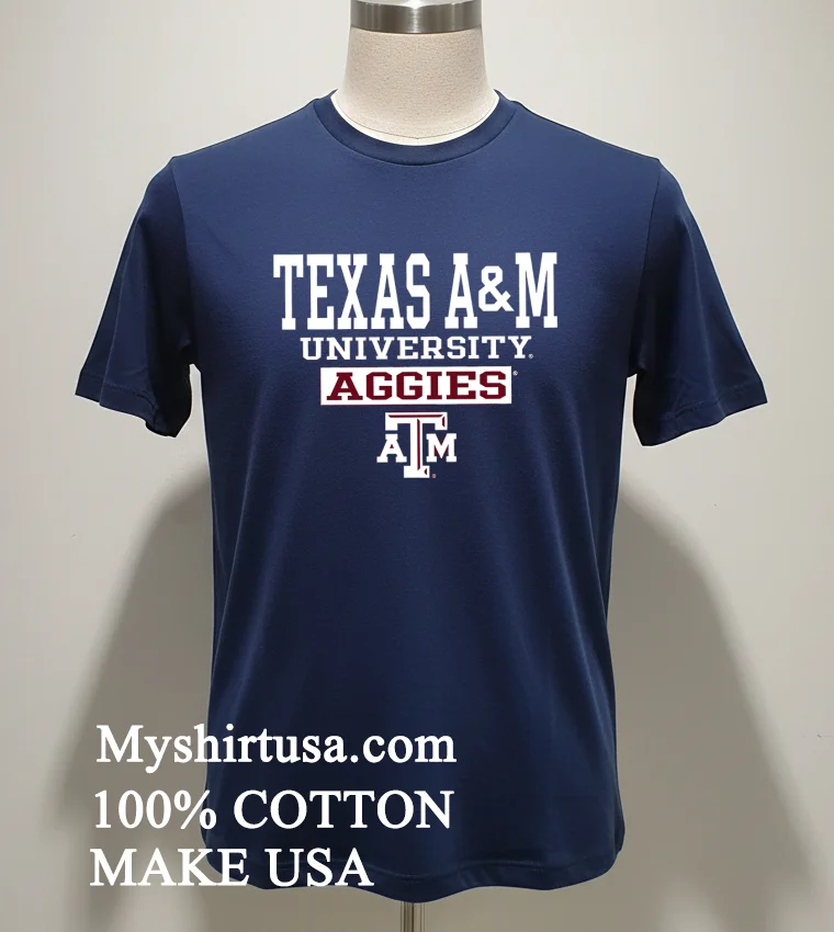 Sec University Of Texas Am Aggies Logo Banner Stylish Shirt Navy Shirt
