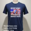Secretariat Americas Horse American Flag Shirt Navy Shirt 1