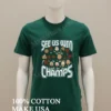 See Us Win Champs Seattle Seahawks Players Cartoon Caricature Shirt Green Shirt
