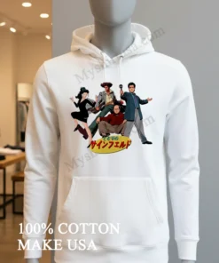 Seinfeld Anime Style Characters Japanese Text Mashup funny america t-shirts