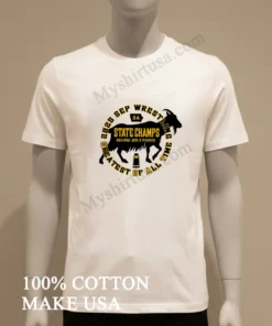 Sep Wrestling State Champs Greatest Of All Time Goat funny america t-shirts