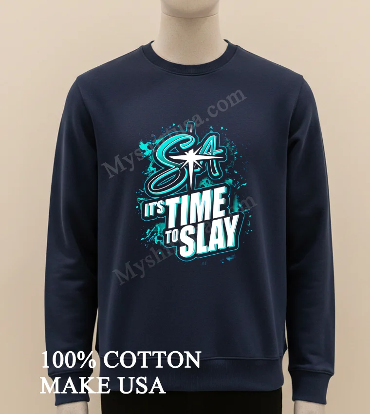 Serenity Athletics It S Time To Slay funny america t-shirts - long sleve shirt Serenity Athletics Its Time To Slay Shirt Long Sleve Shirt