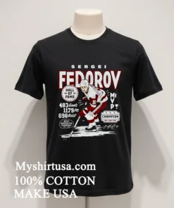 Sergei Fedorov Detroit Vintage Star Hockey Player Shirt