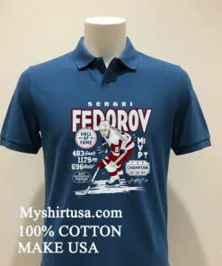 Sergei Fedorov Detroit Vintage Star Hockey Player Shirt