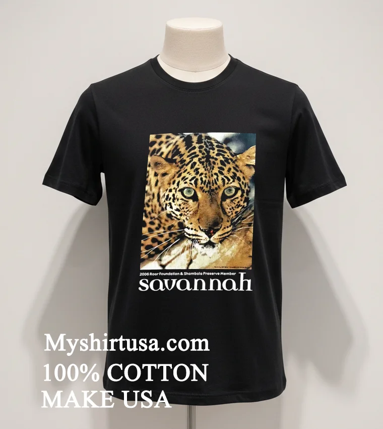 Shambala Preserve Jaguar Photo Shirt Balck Shirt 1