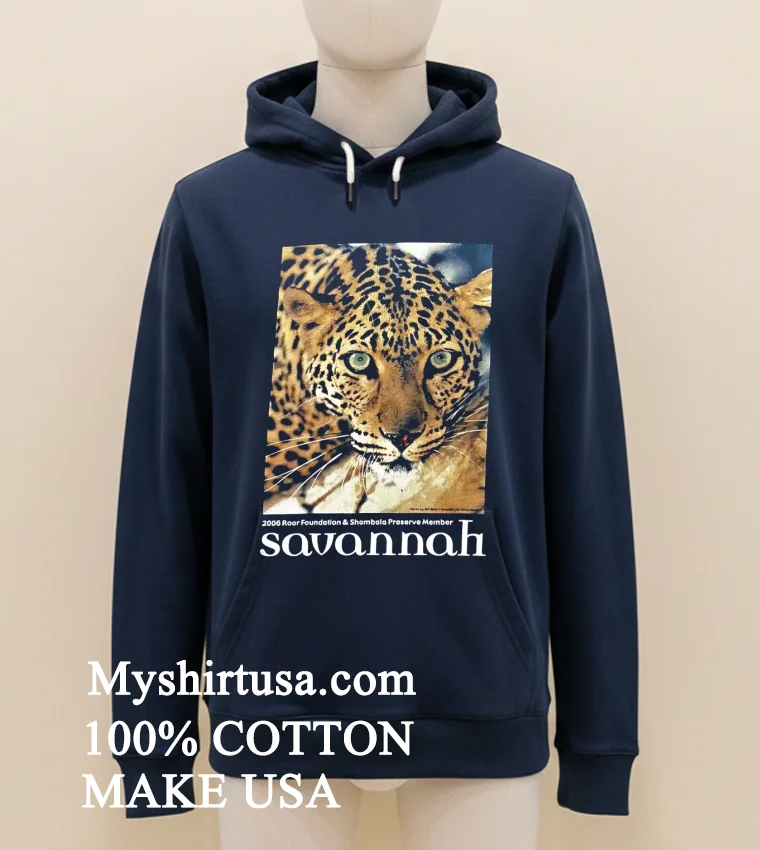 Shambala Preserve Jaguar Photo Shirt Navy Shirt 1