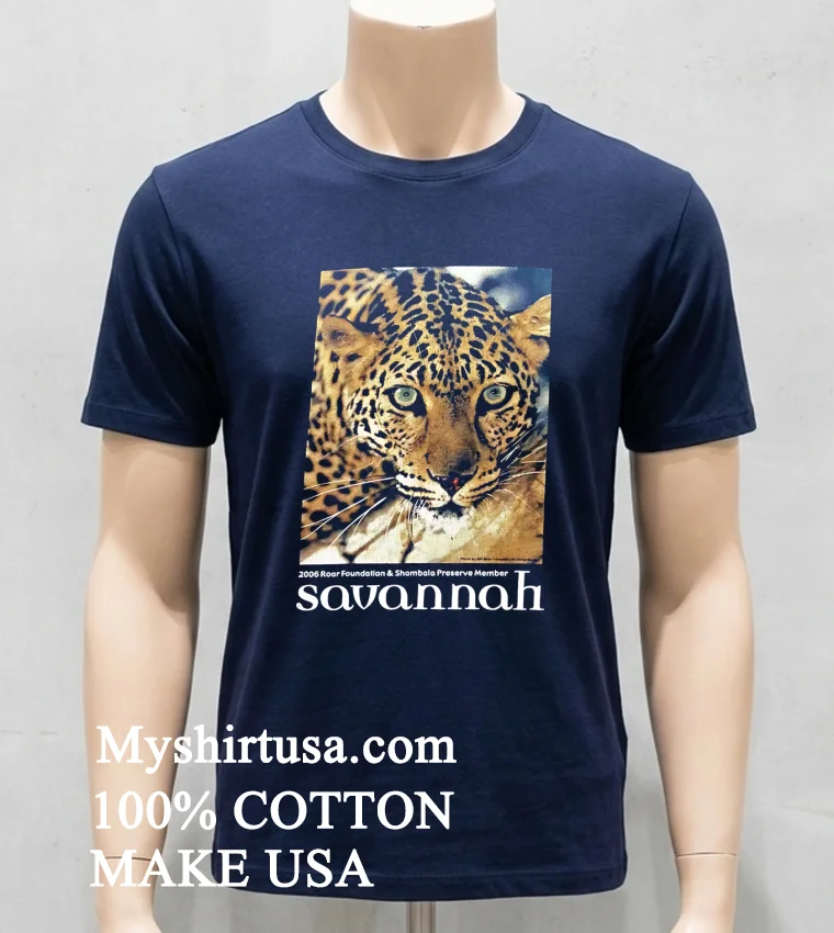 Shambala Preserve Jaguar Photo Shirt - navy-shirt Shambala Preserve Jaguar Photo Shirt Navy Shirt