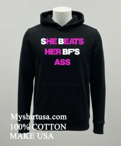 She Beats Her Bf’s Ass funny america t-shirts
