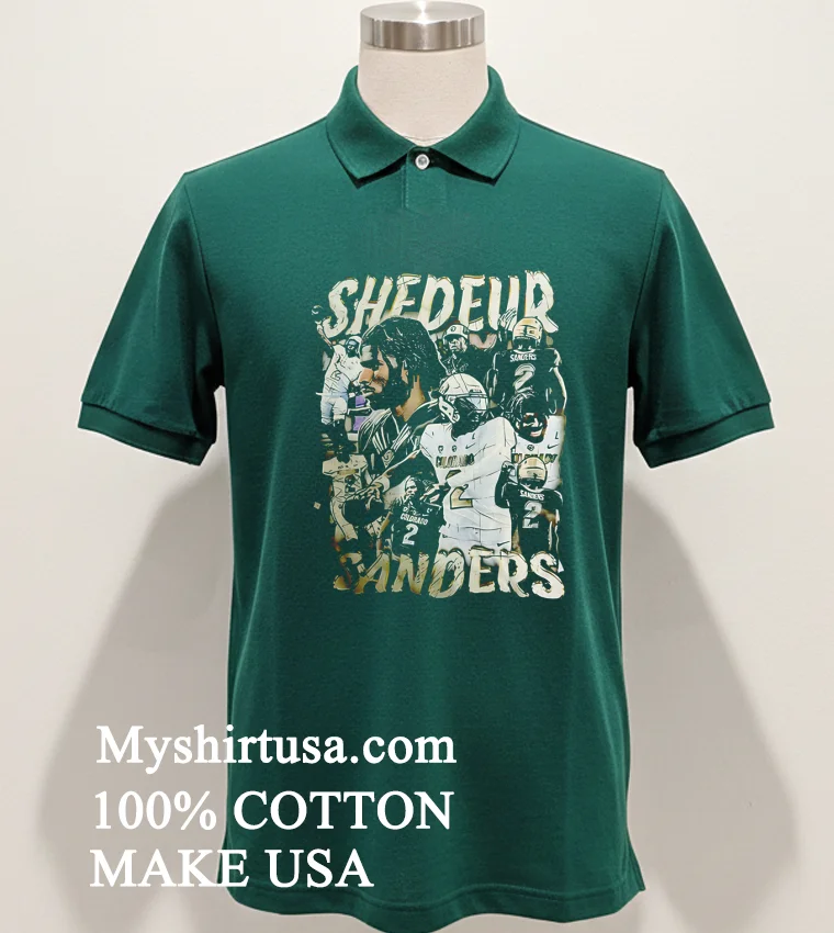 Shedeur Sanders Cleveland Browns Graphic Retro T Shirt Green Shirt