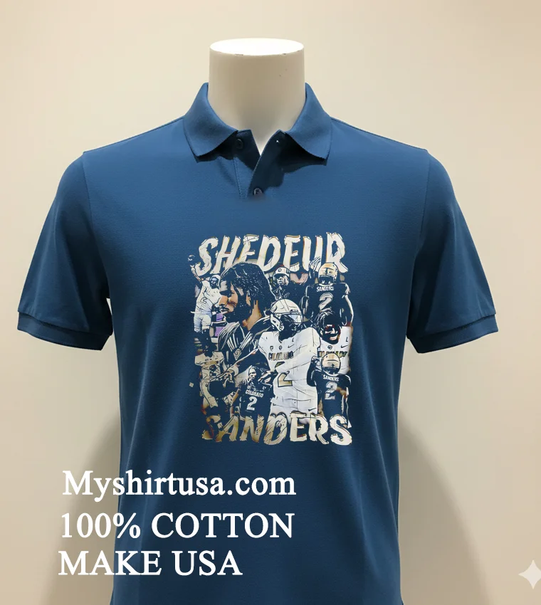 Shedeur Sanders Cleveland Browns Graphic Retro T Shirt Navy Shirt 1