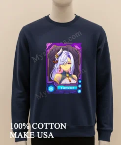 Shenhe Elegant Character Portrait Meme funny america t-shirts