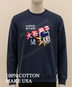 Shohei Ohtani 59Fifty Manga Script funny america t-shirts