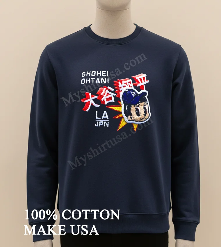 Shohei Ohtani 59fifty Manga Script Shirt Long Sleve Shirt