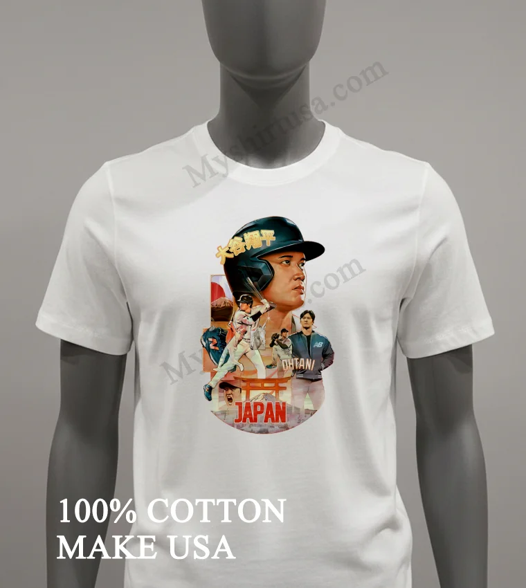 Shohei Ohtani Japan Baseball New Balance Mvp Legend funny america t-shirts - white-t-shirt Shohei Ohtani Japan Baseball New Balance Mvp Legend Shirt White T Shirt 2