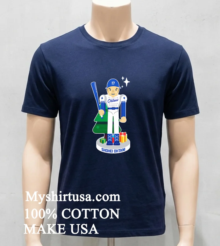 Shohei Ohtani Nutcracker La Dodgers Shirt - navy-shirt Shohei Ohtani Nutcracker La Dodgers Shirt Navy Shirt