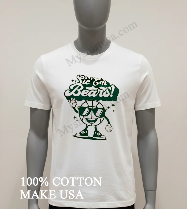 Sic Em Bears Baylor University Basketball Mascot funny america t-shirts - white-t-shirt Sic Em Bears Baylor University Basketball Mascot Shirt White T Shirt 2