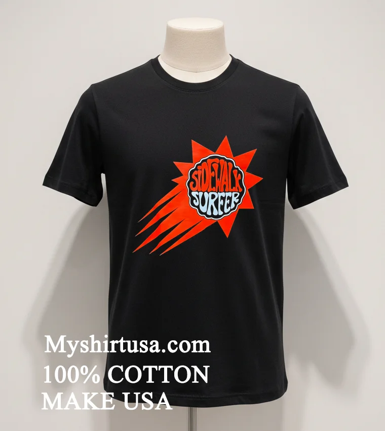 Sidewalk Surfer Sun Logo Shirt - balck-shirt Sidewalk Surfer Sun Logo Shirt Balck Shirt