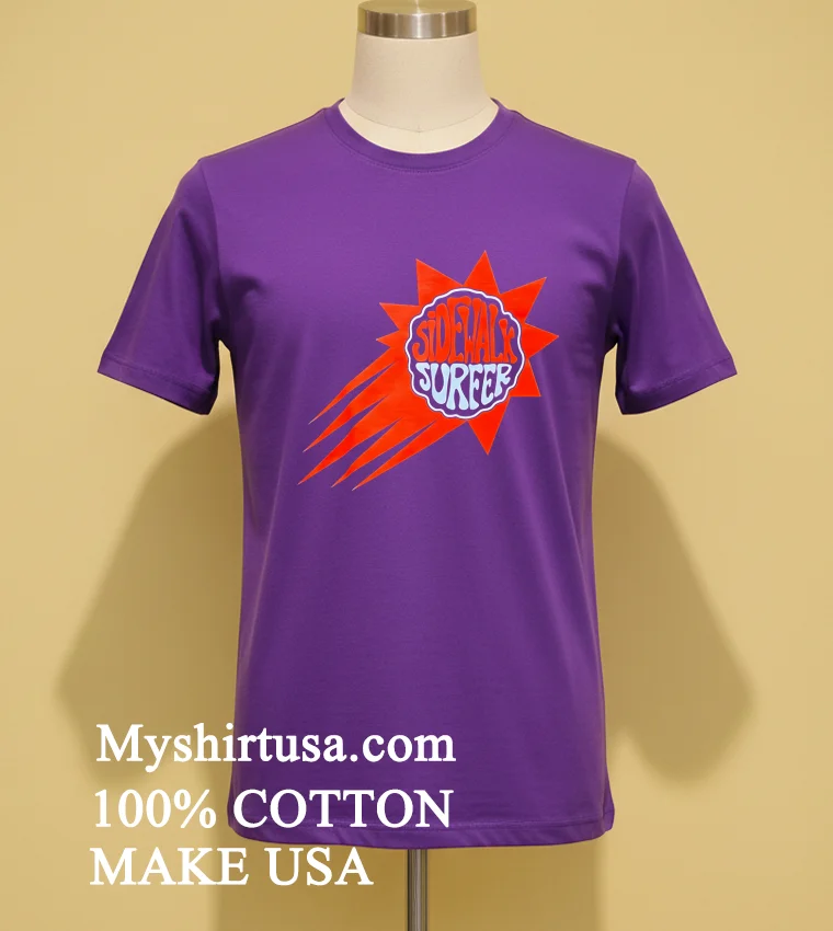 Sidewalk Surfer Sun Logo Shirt Purple Shirt