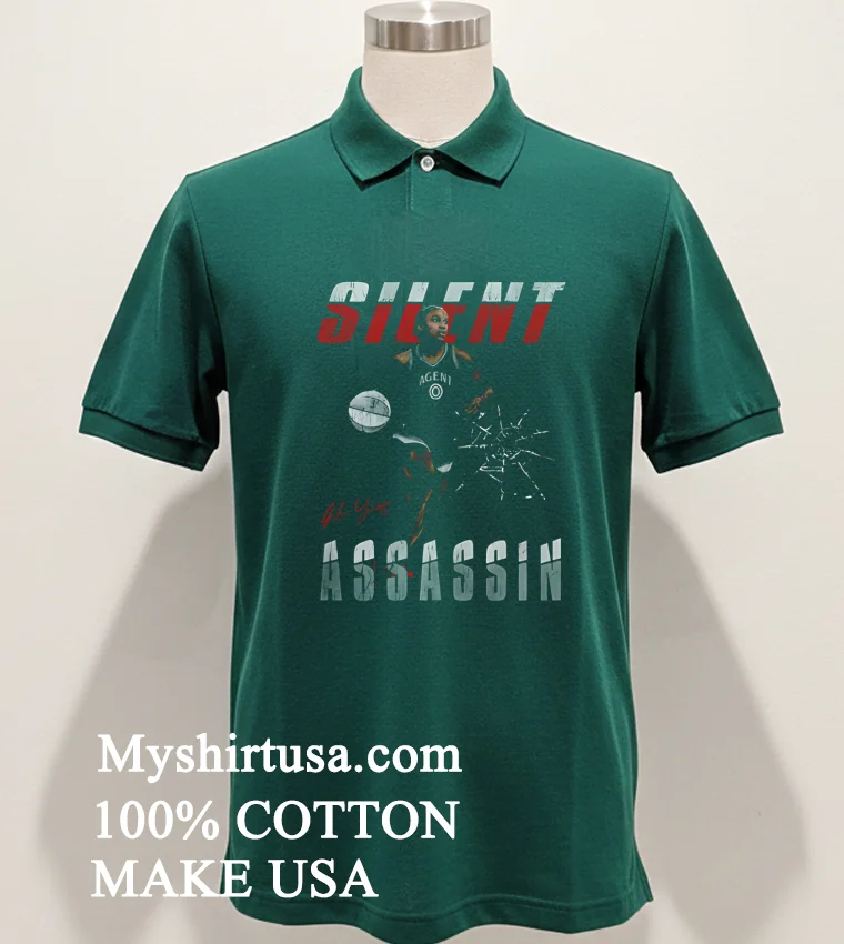 Silent Assassin Volleyball Signature Retro Shirt - green-shirt Silent Assassin Volleyball Signature Retro Shirt Green Shirt