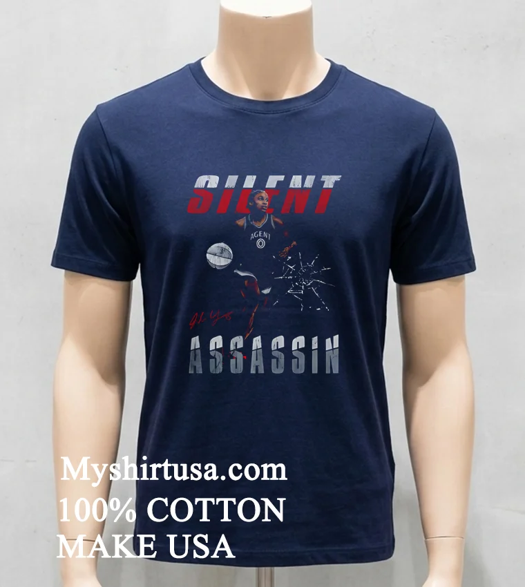 Silent Assassin Volleyball Signature Retro Shirt Navy Shirt