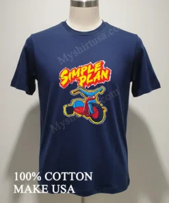 Simple Plan Big Wheel Design funny america t-shirts