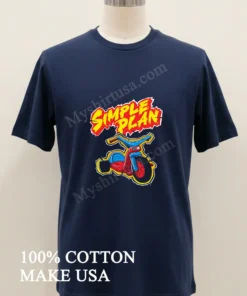 Simple Plan Big Wheel Design funny america t-shirts