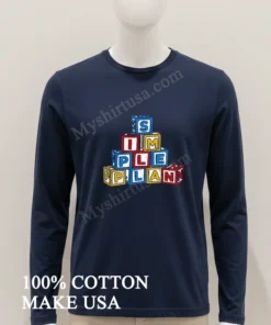 Simple Plan Block Letters 2024 funny america t-shirts