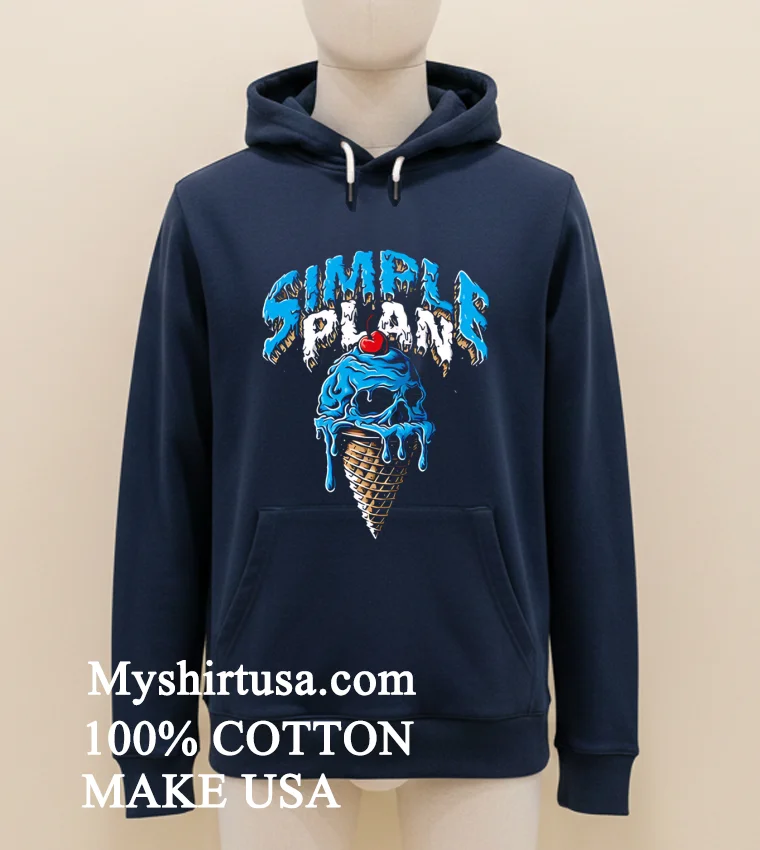 Simple Plan Ice Cream Shirt - navy-shirt Simple Plan Ice Cream Shirt Navy Shirt 1