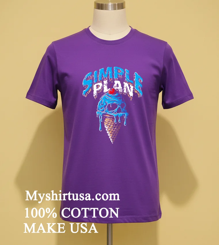Simple Plan Ice Cream Shirt Purple Shirt