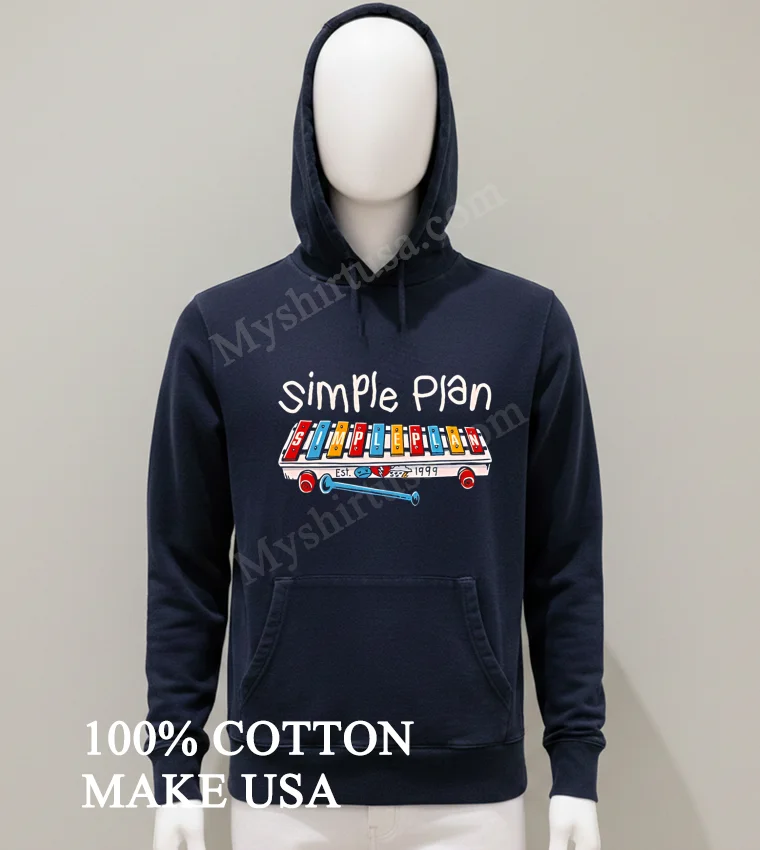 Simple Plan Xylophone Red Onesie Shirt Balck Shirt