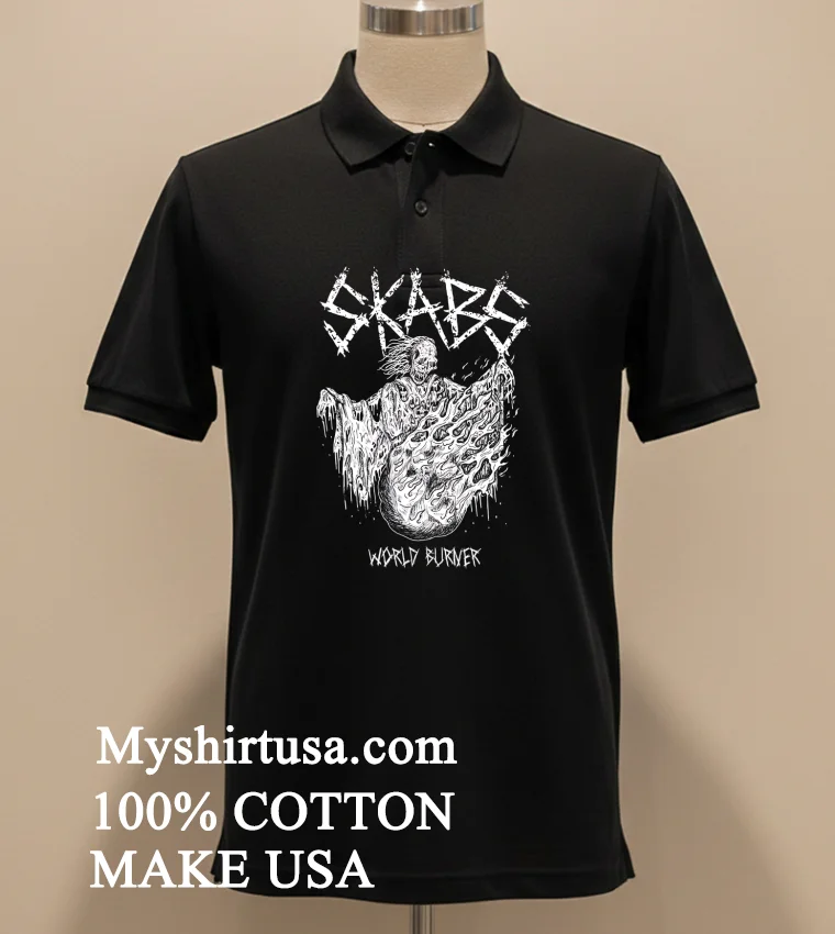 Skabs World Burner Skeleton funny america t-shirts - balck-shirt Skabs World Burner Skeleton Shirt Balck Shirt