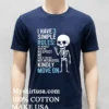 Skeleton I Have 3 Simple Rules Be Honest With Me Respect Me And If Youre Not Interested Kindly Move On Shirt Navy Shirt