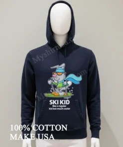 Ski Kid Like A Regular Kid But Much Cooler funny america t-shirts