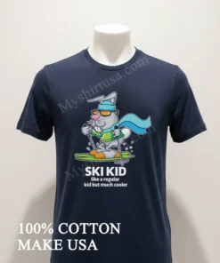 Ski Kid Like A Regular Kid But Much Cooler funny america t-shirts