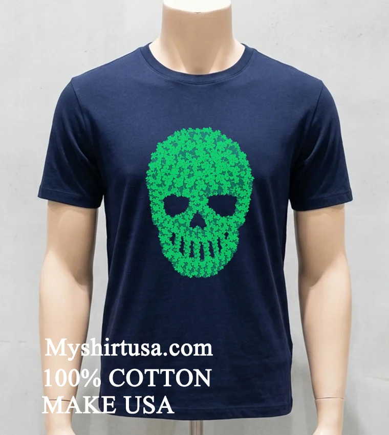 Skull Of Clovers Shirt - navy-shirt Skull Of Clovers Shirt Navy Shirt