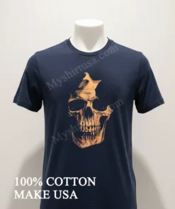 Skull With Nasal Cavity And Teeth Detailed Graphic funny america t-shirts