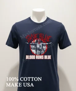 Skye Blue Blood Runs Blue Death Metal Wrestling funny america t-shirts