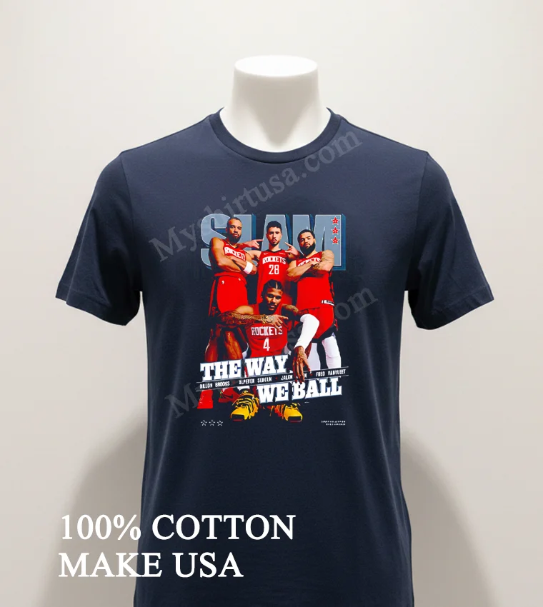 Slam 254 Cover Tee Houston Rockets The Way We Ball funny america t-shirts - navy-shirt Slam 254 Cover Tee Houston Rockets The Way We Ball Shirt Navy Shirt 1