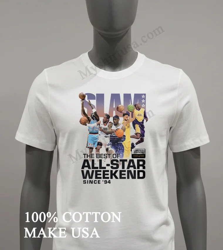 Slam The Best Of All Star Weekend Since 94 Basketball Players Shirt White T Shirt 2