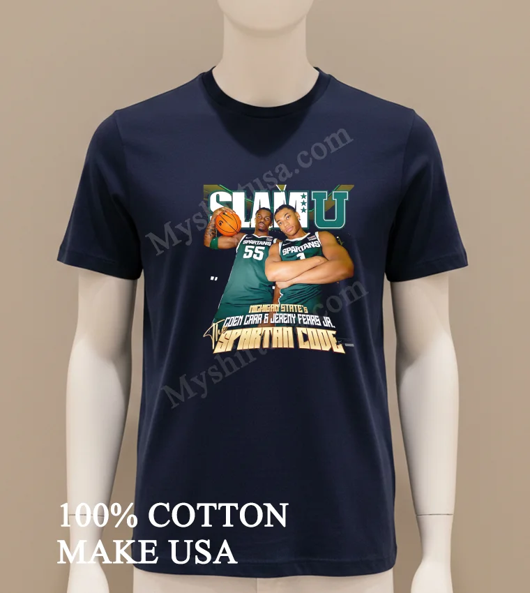 Slam U Michigan State Coen Carr Jeremy Fears Shirt Navy Shirt