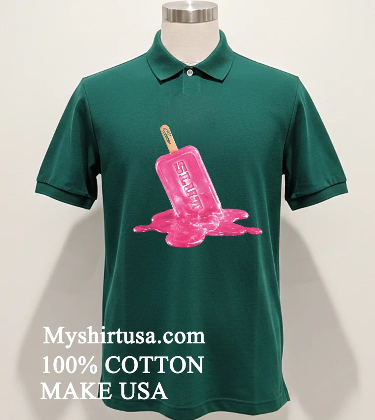 Slut Melting Ice Cream Shirt Green Shirt