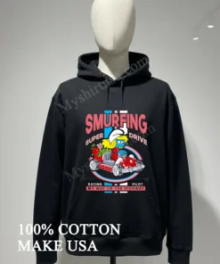 Smurfing Super Drive Smurfette Racing Pilot My Way Or The Highway funny america t-shirts