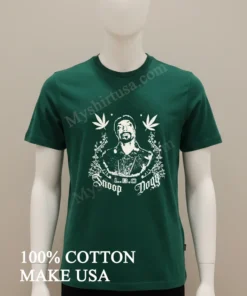 Snoop Dogg L.b.c. Cannabis Leaves Floral Portrait Shirt