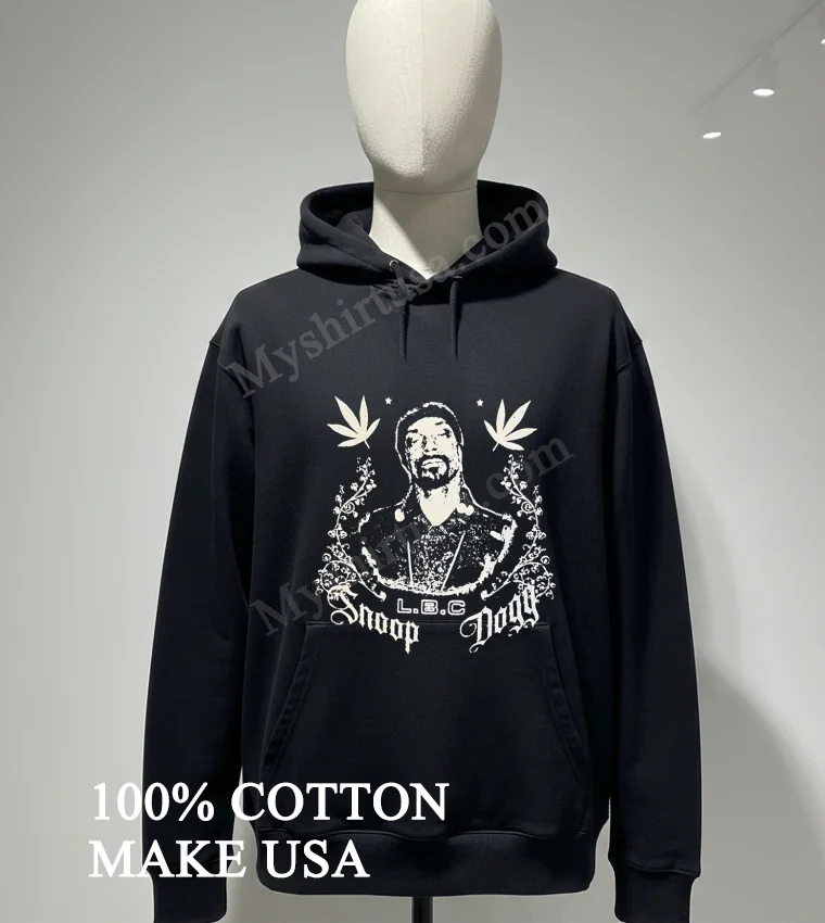 Snoop Dogg Lbc Cannabis Leaves Floral Portrait Shirt Hoodie Shirt